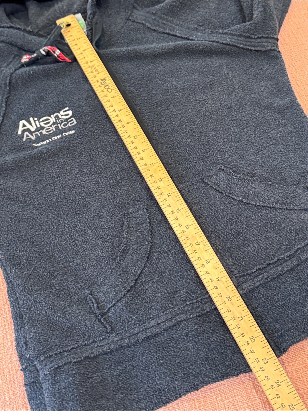 Aliens in America Crew season one Black terry cloth Teddy Zip-Up Jacket sweater - Picture 10 of 16